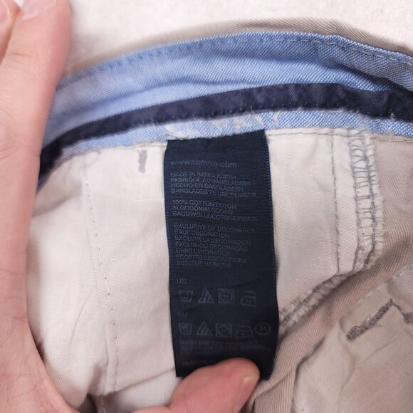 Tommy Hilfiger Casual Medium Wash Button Chino Pants Mens Size 36/32 Beige - Picture 5 of 8